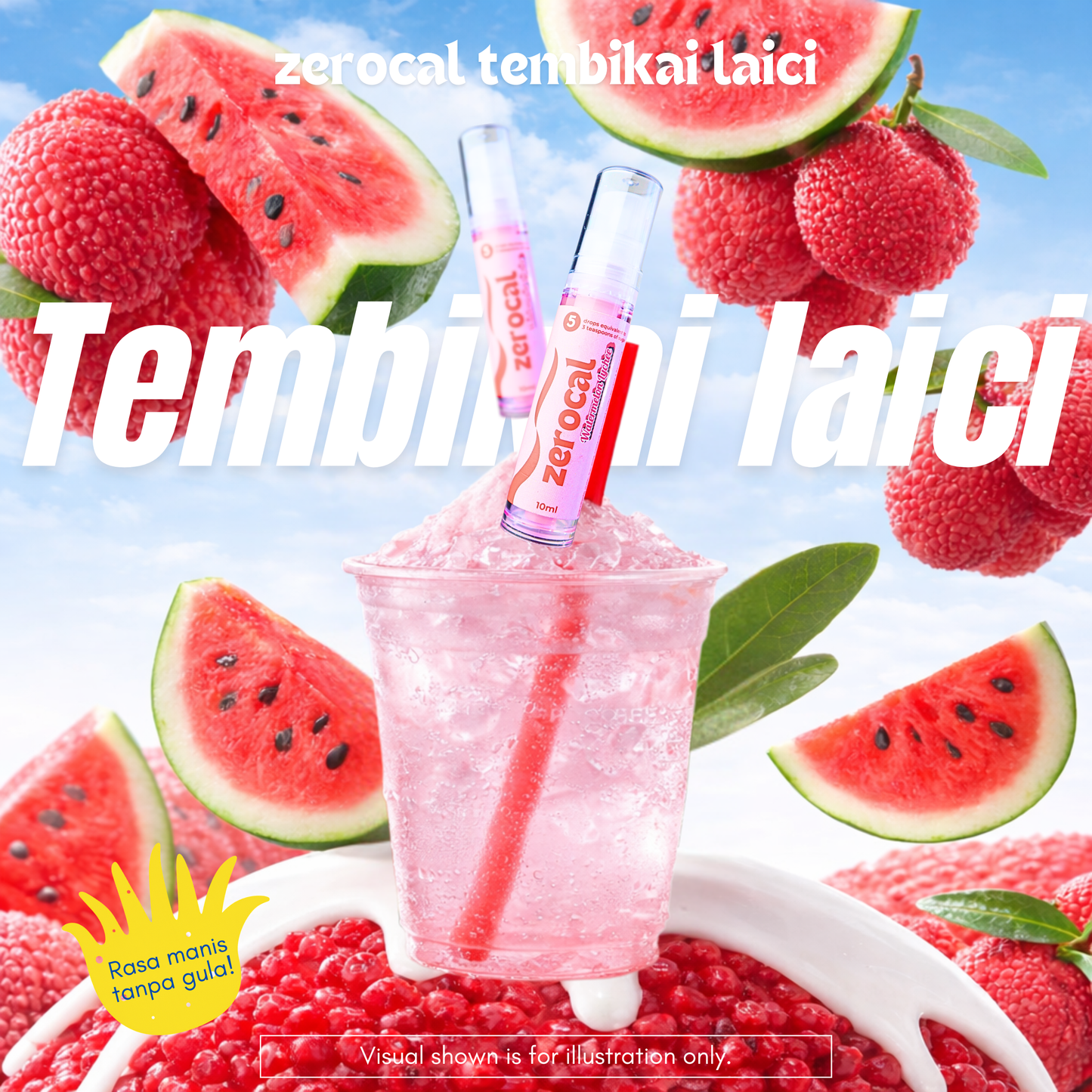 39 Perisa Pemanis Tanpa Gula & Tanpa Kalori Berperisa Buah